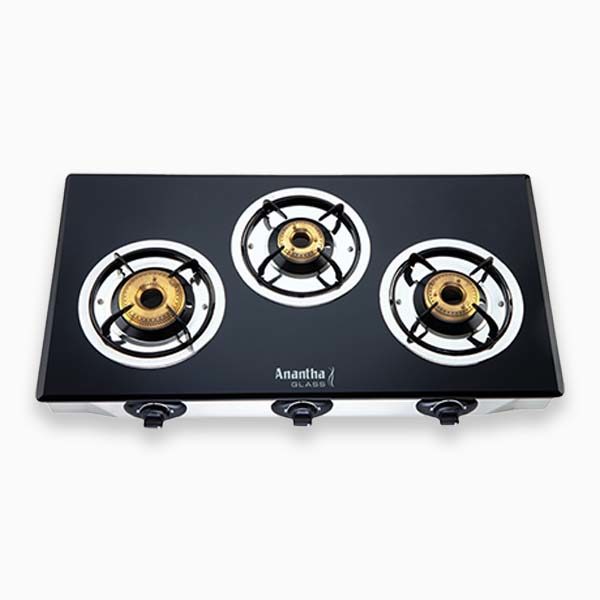 indane gas stove glass top