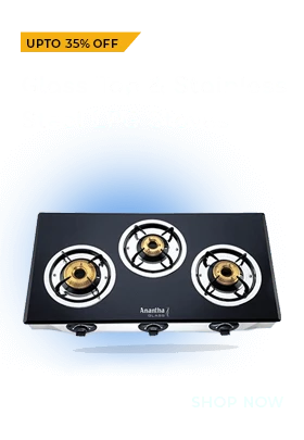 Anantha Glass Top and Stainless Steel LPG Stoves