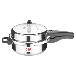 Anantha GEM Cookers – Extra Deep Aluminium Pressure Pan Cooker (6.5 L)